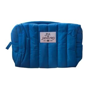 New Sol De Janeiro TSA-approved quilted travel pouch in Blue - Cheirosa 76